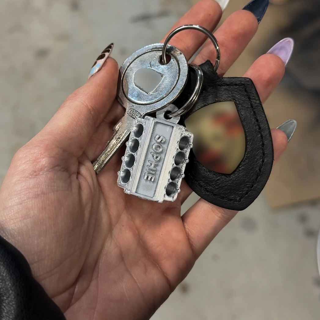 Custom Engine Keychain